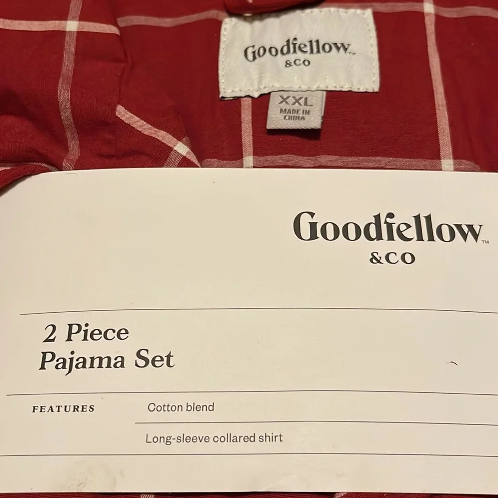 2 Piece Cotton Blend Long Sleeve collared shirt Pajama Set. Brand New! Great 🎁 - Picture 5 of 6